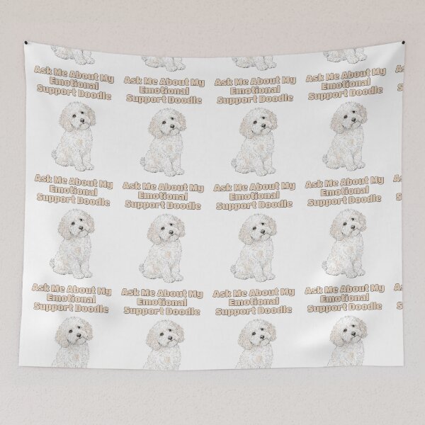 Item preview, Goldendoodle Emotional Support Dog Funny Quote designed and sold by NatureUnleashed.