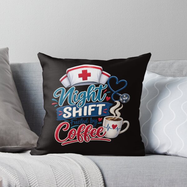 Item preview, Night Shift Fueled by Coffee – Nurse Life designed and sold by Tadeusz1.