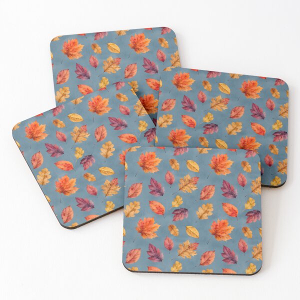 Item preview, Watercolor Autumn Leaves Seamless Pattern designed and sold by blankTeeShirt.