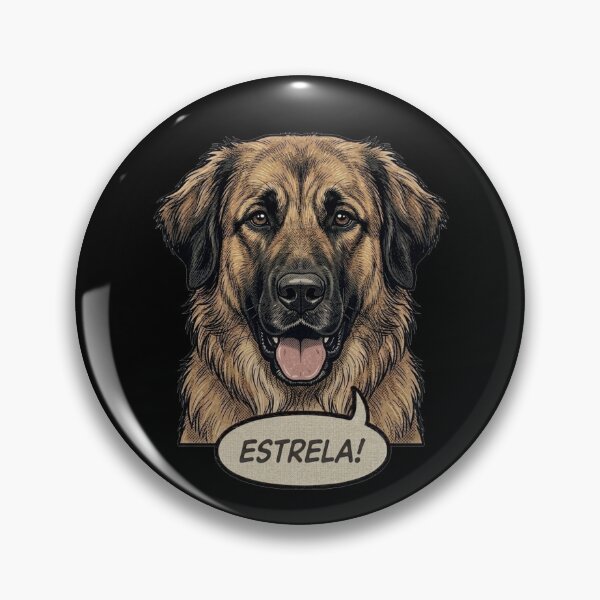Item preview, Estrela Mountain Dog Retro Vintage Comic Art – Gentle Guardian Of Portugal designed and sold by Pfotenfaden.