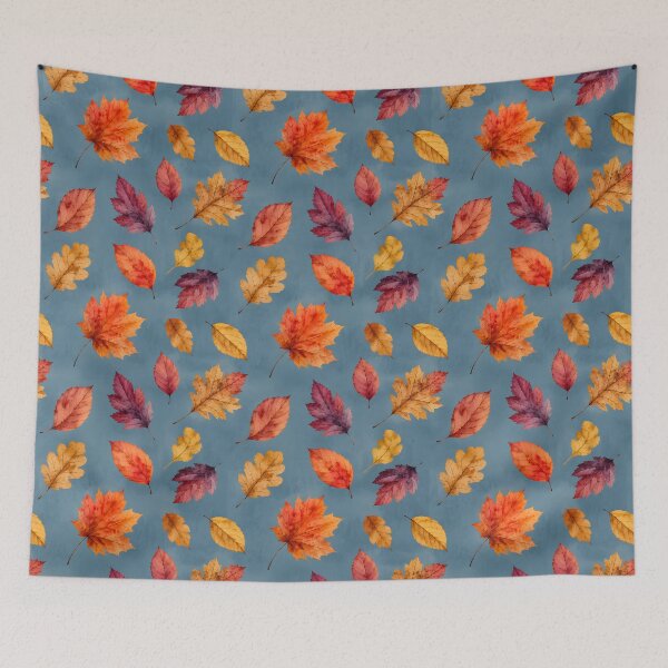Item preview, Watercolor Autumn Leaves Seamless Pattern designed and sold by blankTeeShirt.