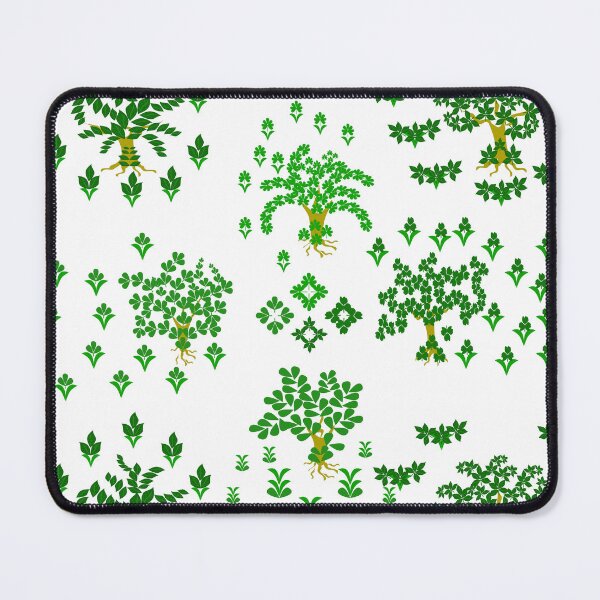 Item preview, Green Botanical Tree and Leaf Motif Collection with Decorative Elements designed and sold by Ei-Ei.