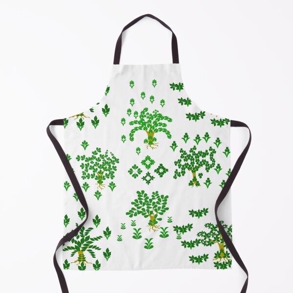 Item preview, Green Botanical Tree and Leaf Motif Collection with Decorative Elements designed and sold by Ei-Ei.