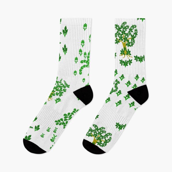 Item preview, Green Botanical Tree and Leaf Motif Collection with Decorative Elements designed and sold by Ei-Ei.