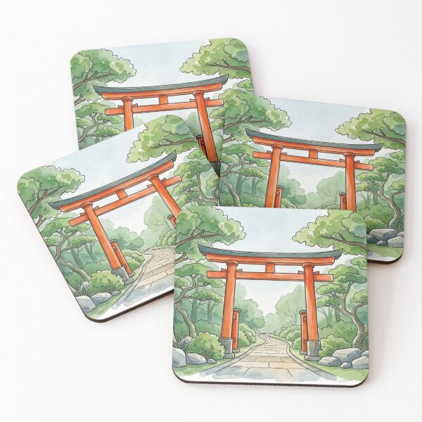 Item preview, Japanese Torii Gate Forest Path designed and sold by Dreamic.Art.