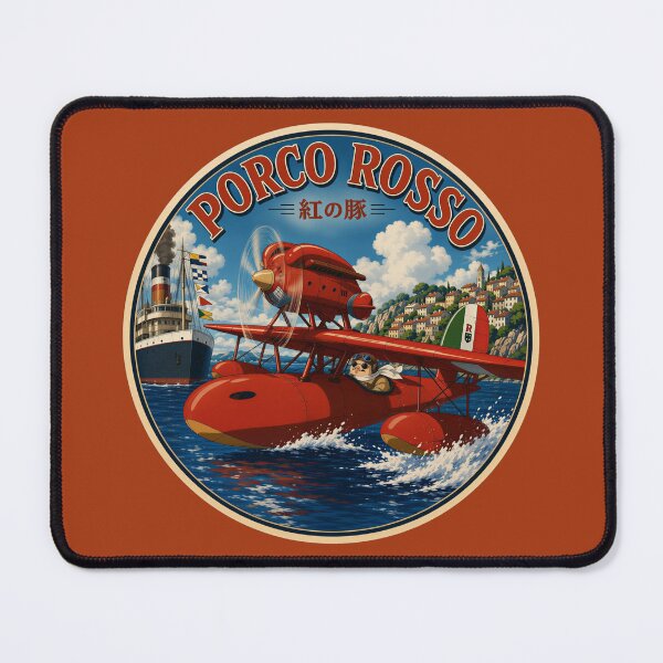 Item preview, Classic illustration of Porco Rosso in a seaplane designed and sold by killem667.