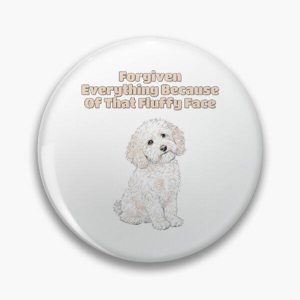 Item preview, Goldendoodle Fluffy Face Forgiven Funny Dog Quote designed and sold by NatureUnleashed.