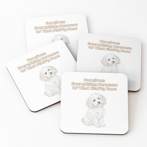 Item preview, Goldendoodle Fluffy Face Forgiven Funny Dog Quote designed and sold by NatureUnleashed.