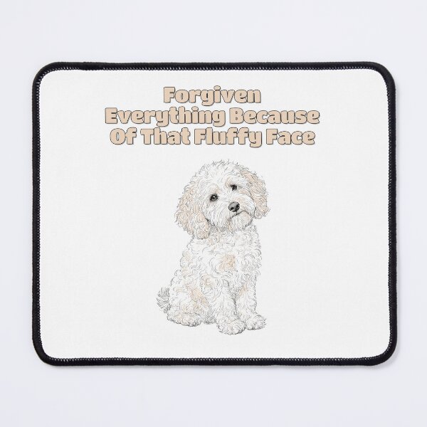 Item preview, Goldendoodle Fluffy Face Forgiven Funny Dog Quote designed and sold by NatureUnleashed.