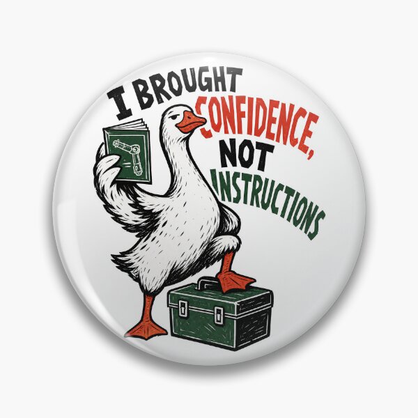 Item preview, Confidence Not Instructions Goose Meme designed and sold by NextLevelThread.