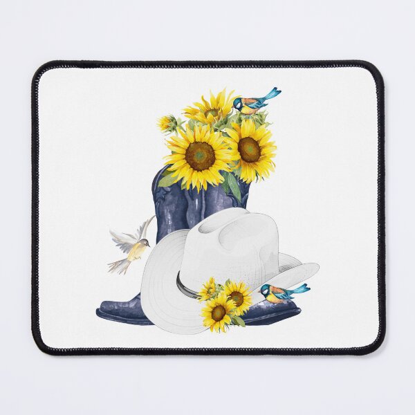 Item preview, Cowboy Boots, Sunflowers & Birds designed and sold by JeweledDesigns.