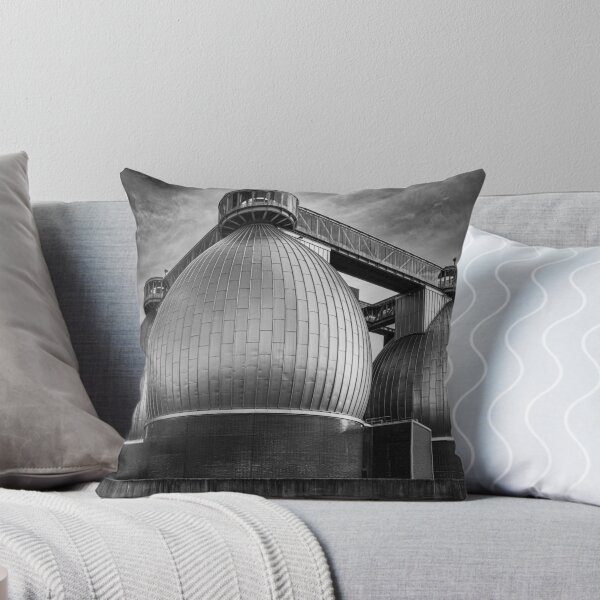 Item preview, Industrial Silos Against Blue Sky B+W designed and sold by Gerard Fornarotto.