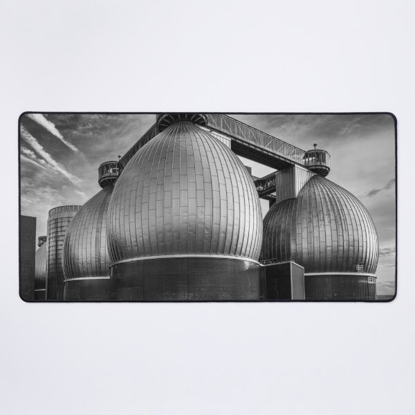Item preview, Industrial Silos Against Blue Sky B+W designed and sold by Gerard Fornarotto.