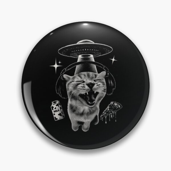 Item preview, Alien Cat Meme Retro Silly Cat Y2K Vintage Space Kitty designed and sold by jefferyskinn.