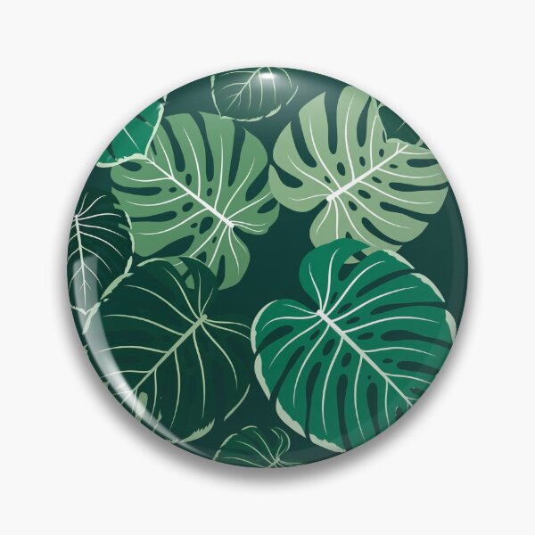 Item preview, Dark Green Monstera Tropical Leaf Pattern designed and sold by Nontanut easydesign.