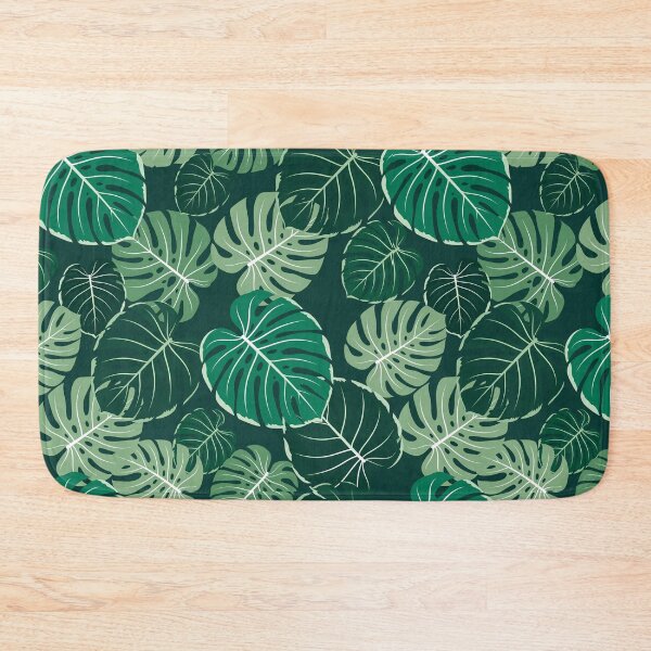 Item preview, Dark Green Monstera Tropical Leaf Pattern designed and sold by Nontanut easydesign.