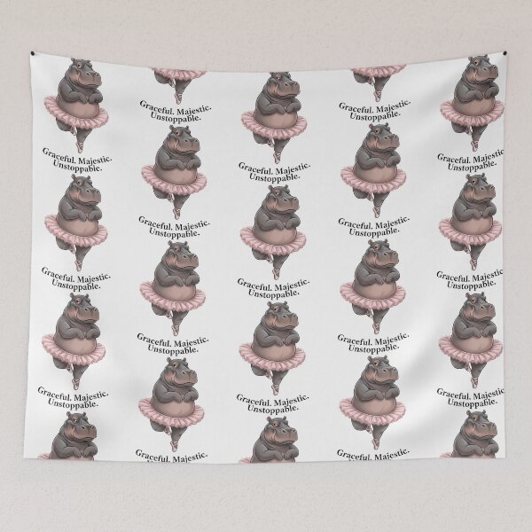 Item preview, Copy Of Majestic Hippo Ballerina  Funny Pink Tutu Dance Meme designed and sold by DisynePluss.