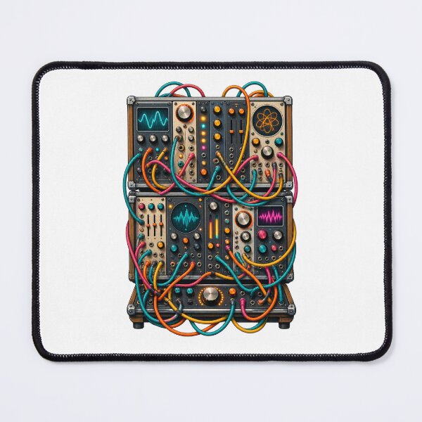 Item preview, Decorative Modular Synth Patching Art designed and sold by UrbanCanvvas.