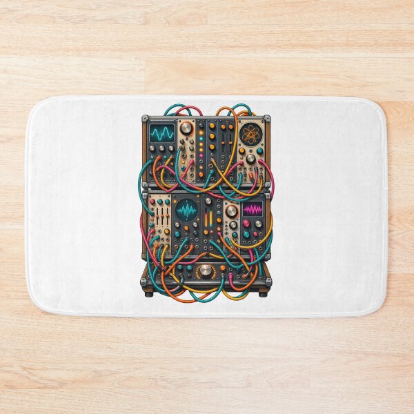Item preview, Decorative Modular Synth Patching Art designed and sold by UrbanCanvvas.