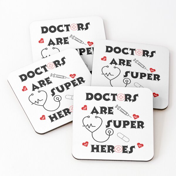 Item preview, Doctors Are Super (Heroes) designed and sold by BurnPrintsEP.