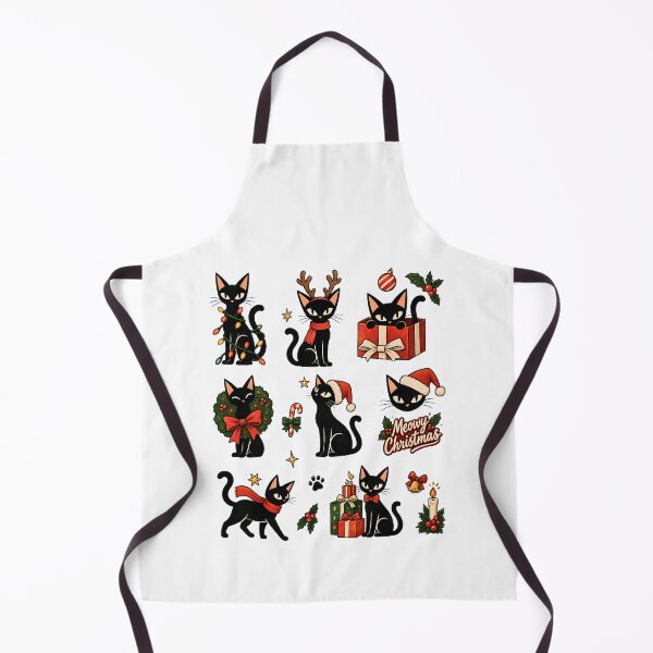 Item preview, Meowy Christmas Cute Black Cat Cozy Sticker Sheet Holiday Pack  designed and sold by Artycom.