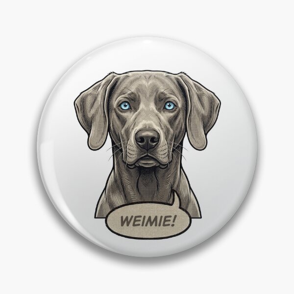 Item preview, Weimaraner Retro Vintage Comic Art – The Noble Gray Ghost designed and sold by Pfotenfaden.