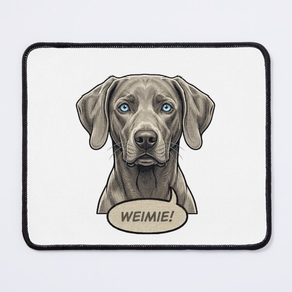 Item preview, Weimaraner Retro Vintage Comic Art – The Noble Gray Ghost designed and sold by Pfotenfaden.
