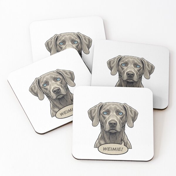 Item preview, Weimaraner Retro Vintage Comic Art – The Noble Gray Ghost designed and sold by Pfotenfaden.