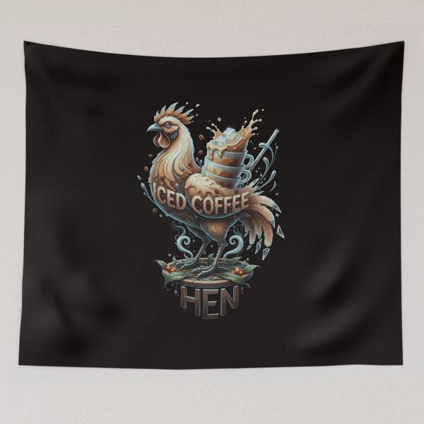 Item preview, Iced Coffee Hen designed and sold by SkrabinhoArt.