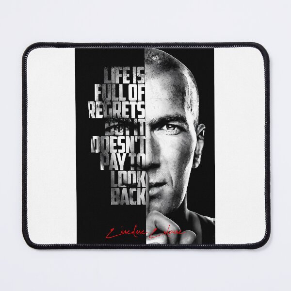 Item preview, Black And White Zinedine Zidane Quote Poster designed and sold by swann-yuki.