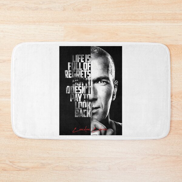 Item preview, Black And White Zinedine Zidane Quote Poster  designed and sold by swann-yuki.