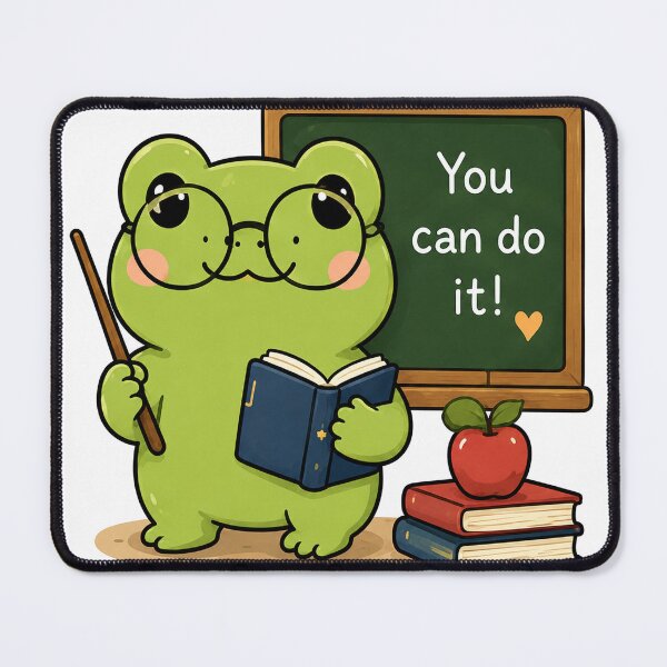 Item preview, Cute Frog Teacher Kawaii Classroom Reading Book designed and sold by denybz.