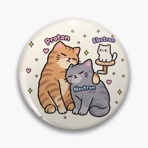Item preview, Cute Atom Science Cats Proton Electron Neutron  designed and sold by EntropyThreads.