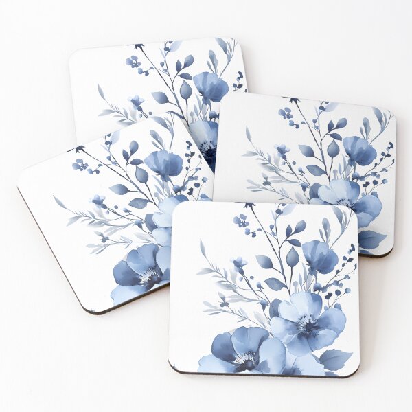Item preview, Blue flowers designed and sold by Virginiia89.