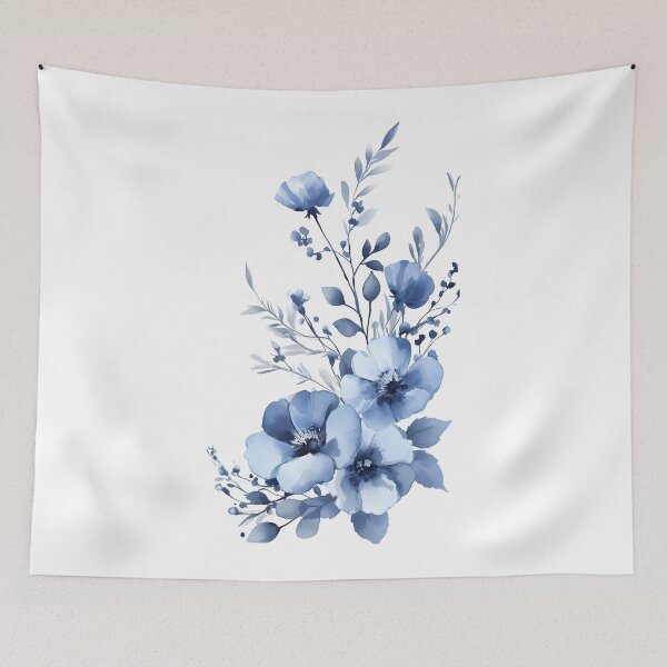 Item preview, Blue flowers designed and sold by Virginiia89.