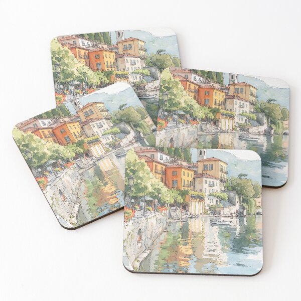 Item preview, Village at Lake Como designed and sold by sid1802.