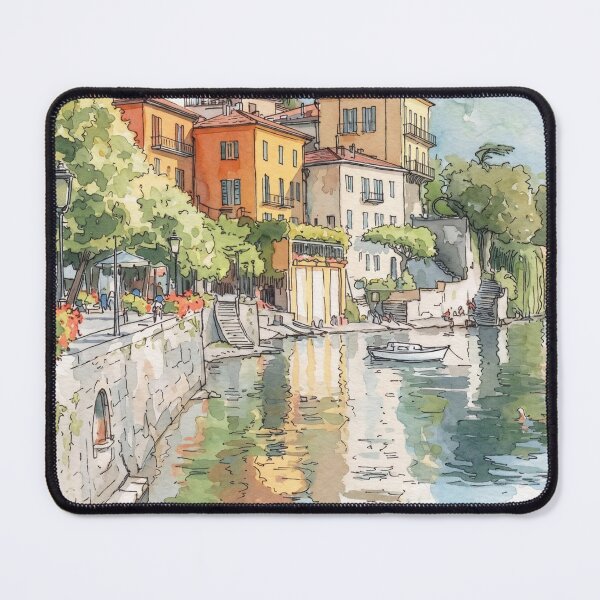Item preview, Village at Lake Como designed and sold by sid1802.