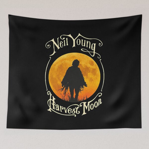Item preview, Neil Young Harvest Moon Design designed and sold by Catsi-Nook-Art.