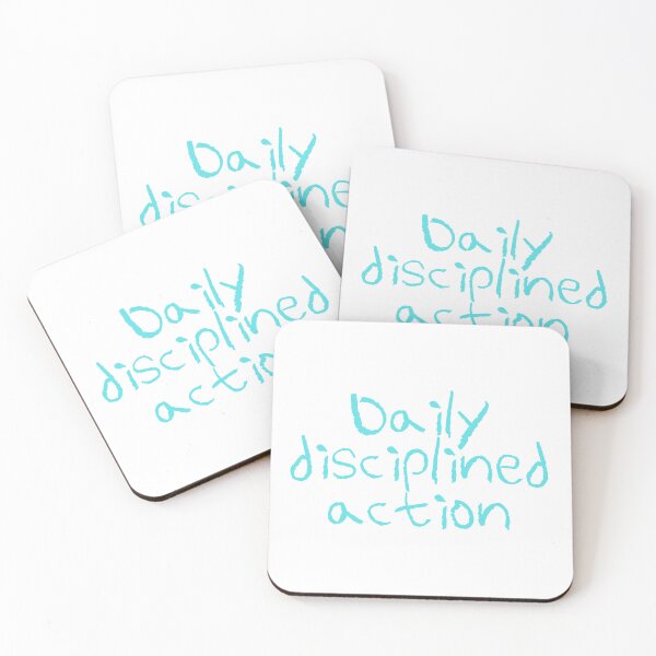 Item preview, Daily Disciplined Action – Minimalist Discipline & Motivation Design for High Performers designed and sold by AXIS-EQUILIBRIO.