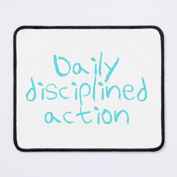 Item preview, Daily Disciplined Action – Minimalist Discipline & Motivation Design for High Performers designed and sold by AXIS-EQUILIBRIO.