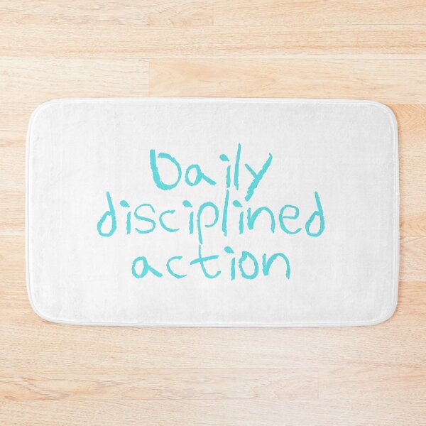 Item preview, Daily Disciplined Action – Minimalist Discipline & Motivation Design for High Performers designed and sold by AXIS-EQUILIBRIO.