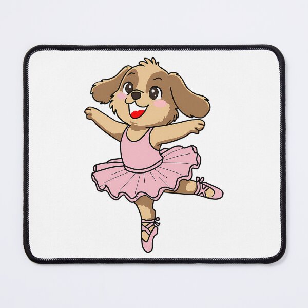 Item preview, Cute Ballerina Puppy Illustration designed and sold by DisynePluss.