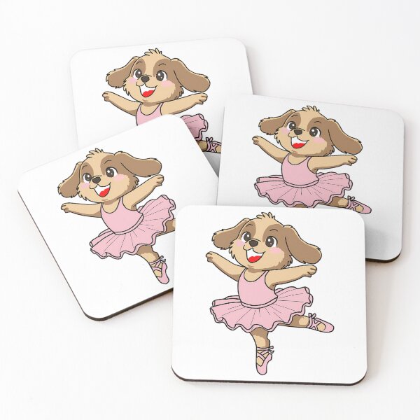 Item preview, Cute Ballerina Puppy Illustration designed and sold by DisynePluss.