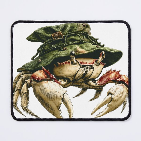 Item preview, crab in bucket hat hanging out designed and sold by PhiloDoh.