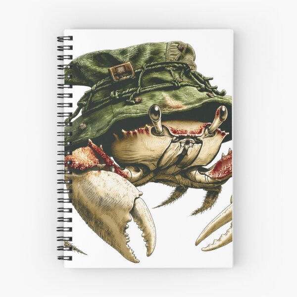 Item preview, crab in bucket hat hanging out designed and sold by PhiloDoh.