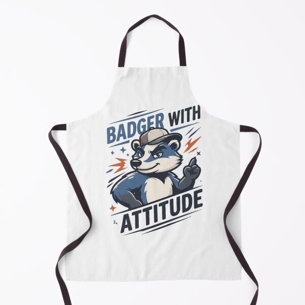 Item preview, Badger with Attitude Cute & Funny Animal Lover Gift  designed and sold by happyshirt27.