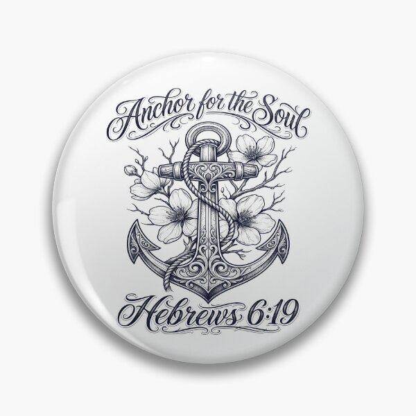 Item preview, Anchor For The Soul Hebrews 6:19 Floral Tee designed and sold by PureGritFaith.
