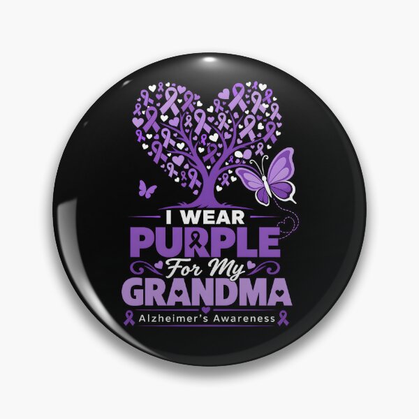 Item preview, I Wear Purple for My Grandma Alzheimers Awareness designed and sold by roycehopkins.