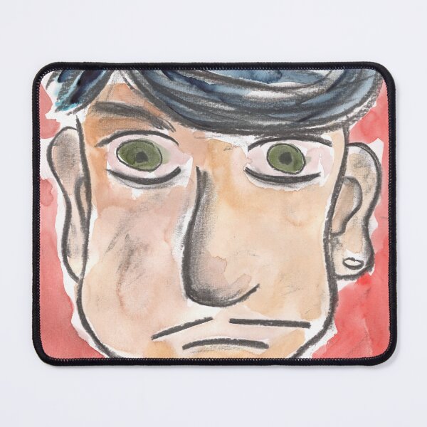 Item preview, Dandy with blue Hair, Charcoal & Watercolour designed and sold by Anke‘s Bazaar.