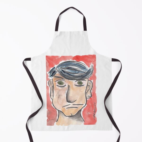Item preview, Dandy with blue Hair, Charcoal & Watercolour designed and sold by Anke‘s Bazaar.